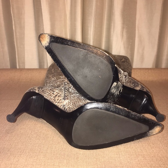 Sergio Rossi Boots Python Snakeskin Knee High 40 - Picture 9 of 16